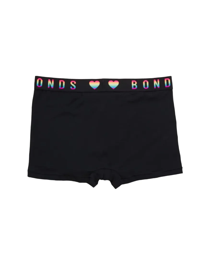 4 x Bonds Mens Guyfront Pride Trunk Underwear Undies Black