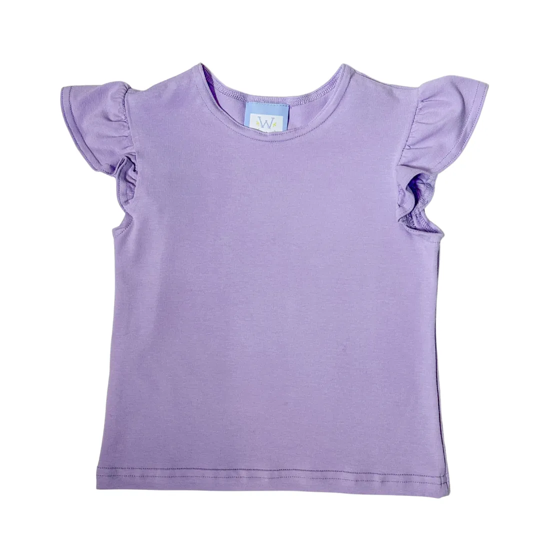 Angel Sleeve Tee Shirt - Lavender