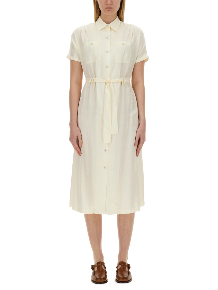 A.P.C.    VISCOSE CHEMISIER DRESS