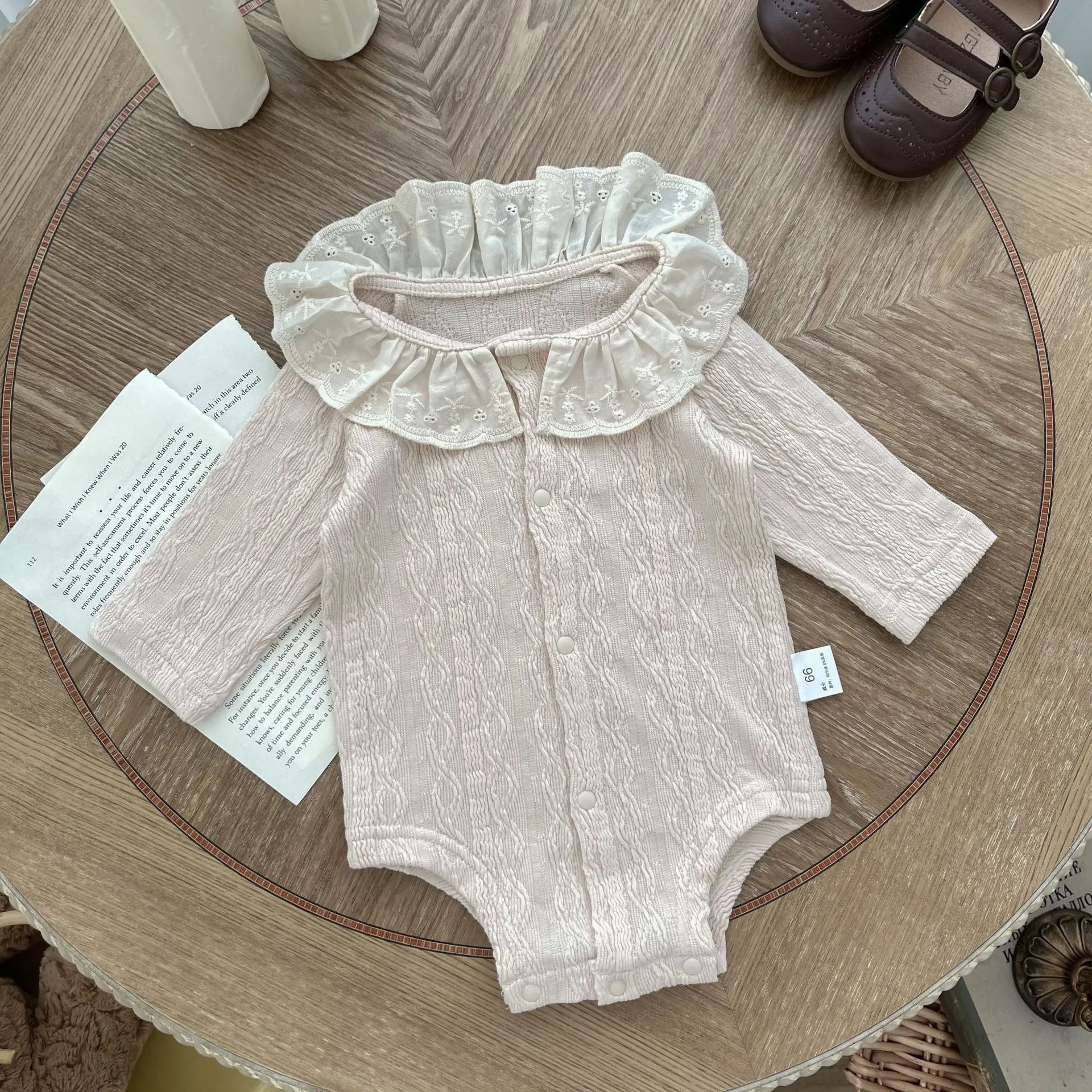 Baby Girls Solid Color Rompers Jumpsuits Wholesale 240301103