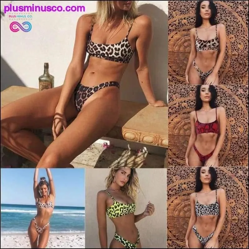 Bikini Women Swimwear Swimsuit Sexy Leopard Snake