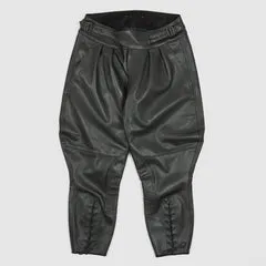 Black Sign Oiled Leather Sheriff Breeches