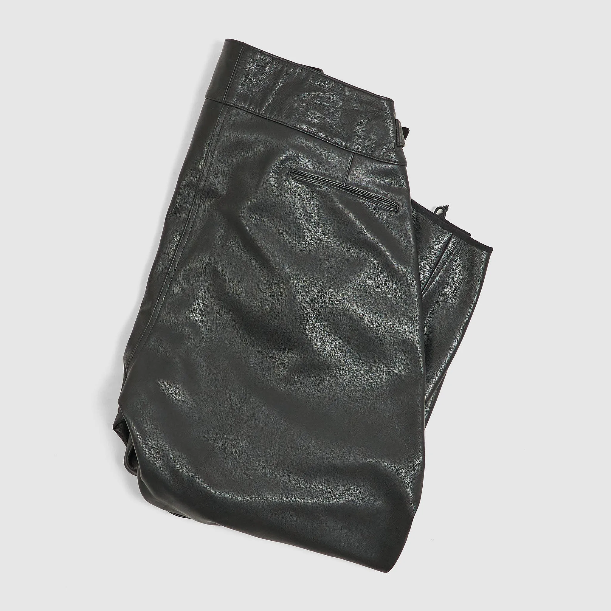 Black Sign Oiled Leather Sheriff Breeches