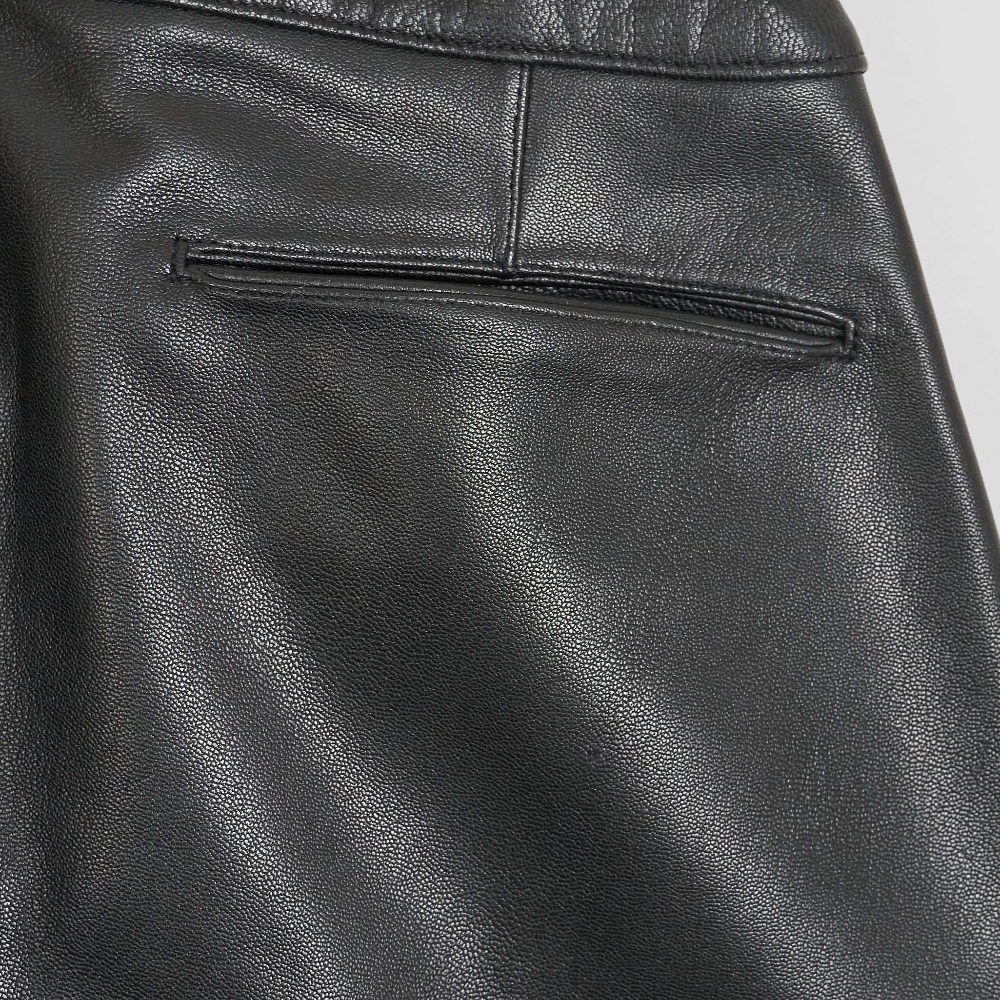 Black Sign Oiled Leather Sheriff Breeches