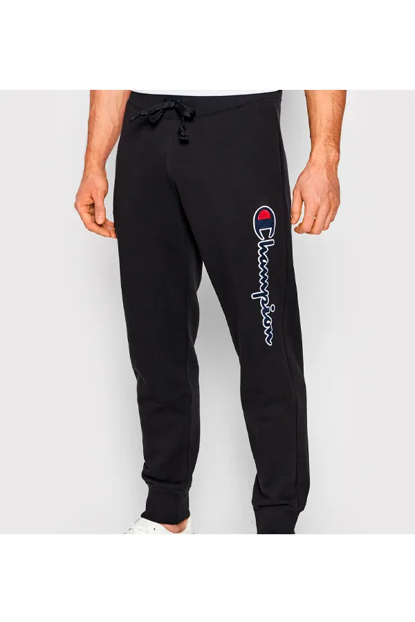 Champion Rochester Pant Rib Cuff Big Logo Black