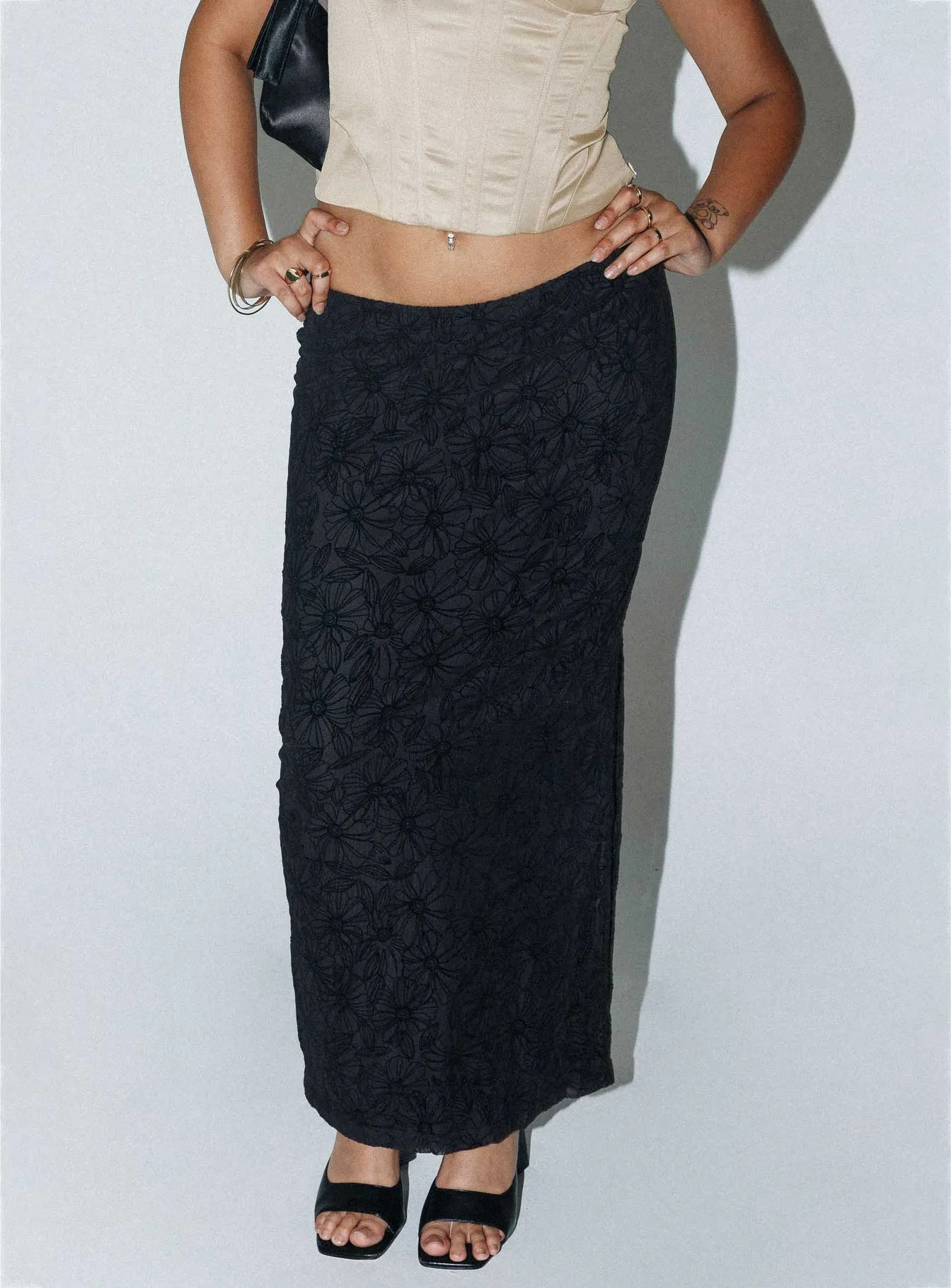 Eurodium Maxi Skirt Black