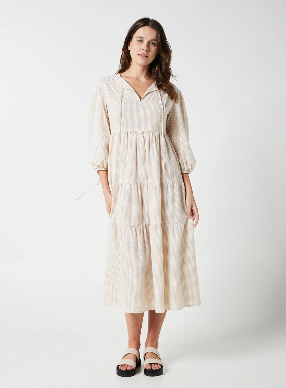 Ivy Dress-BEIGE