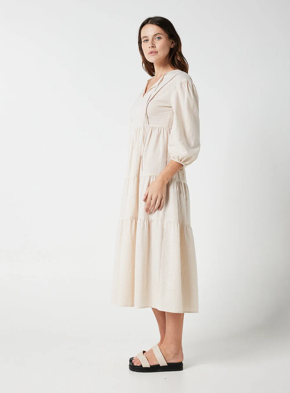 Ivy Dress-BEIGE