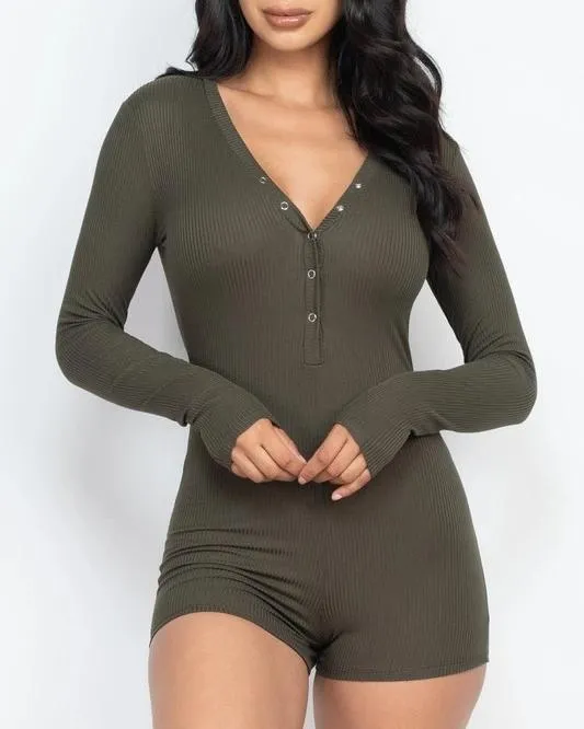 Maya Long Sleeve Romper