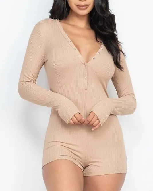 Maya Long Sleeve Romper