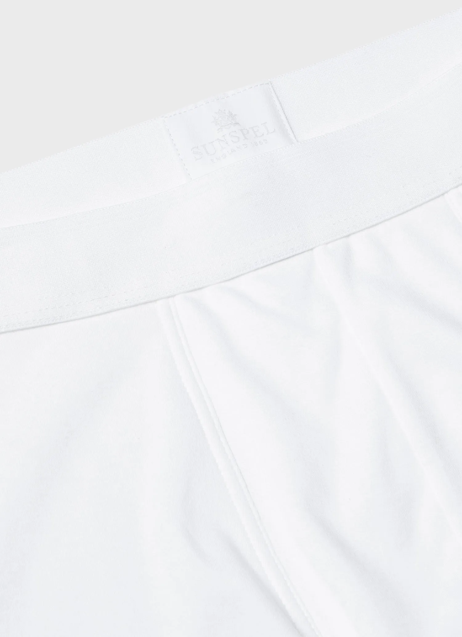 Men's Sea Island Cotton Trunks in White