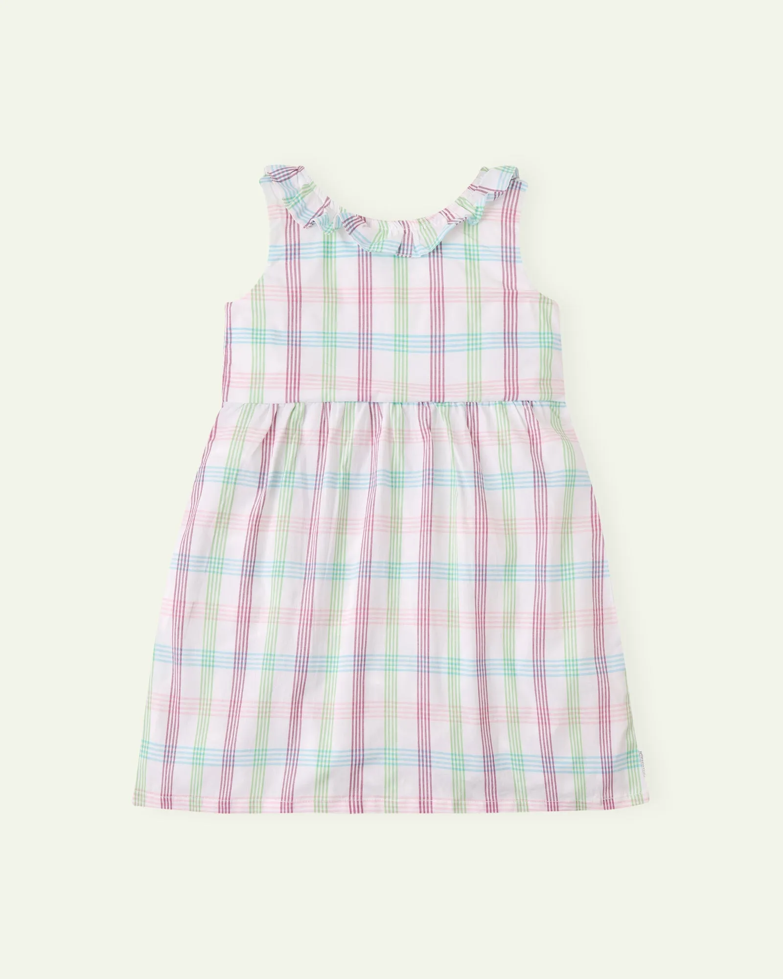 Multi Check Sleeveless Dress