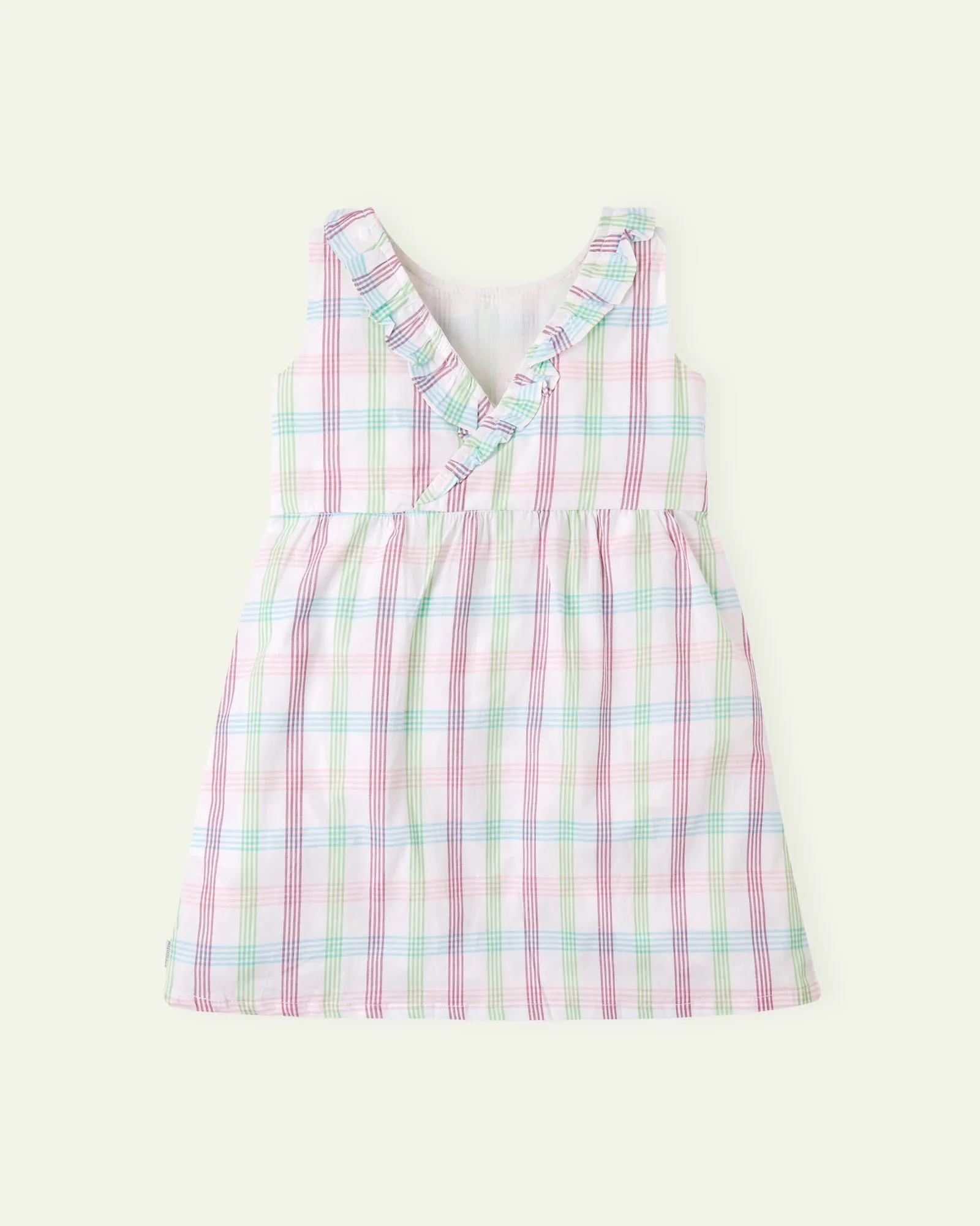 Multi Check Sleeveless Dress