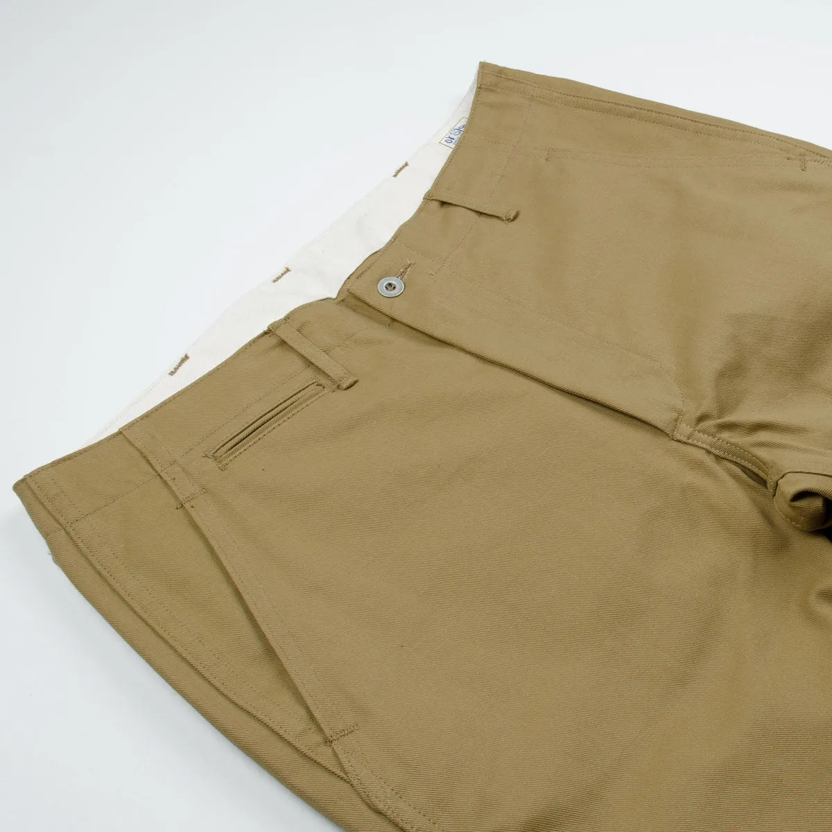 orSlow - Slim Fit Army Trousers Chinos - Khaki (Beige)