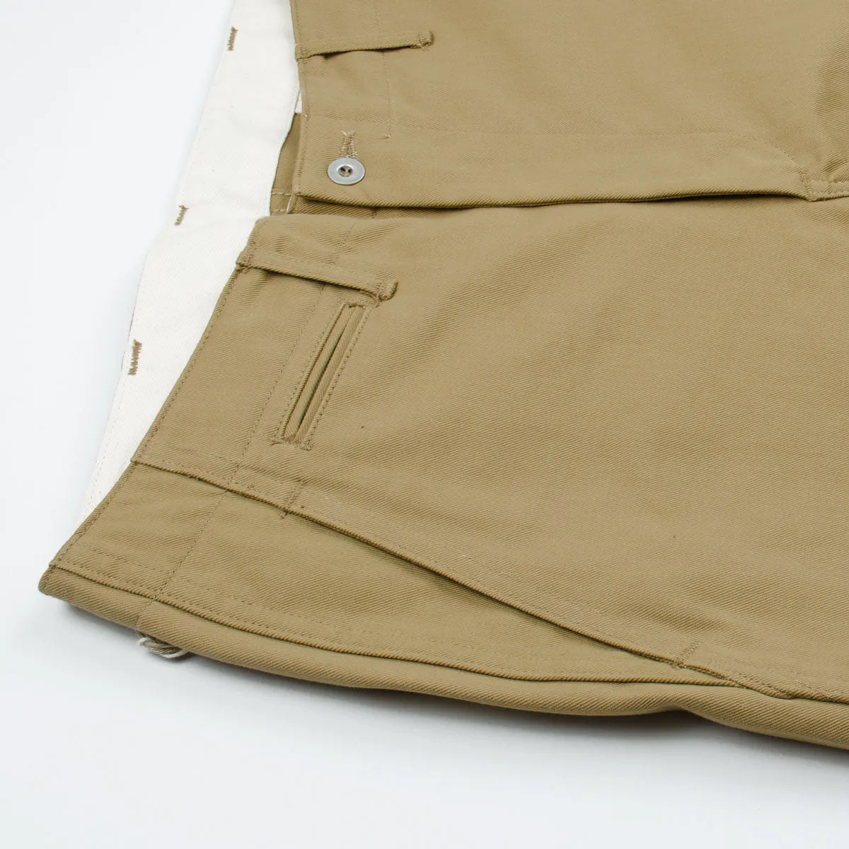 orSlow - Slim Fit Army Trousers Chinos - Khaki (Beige)