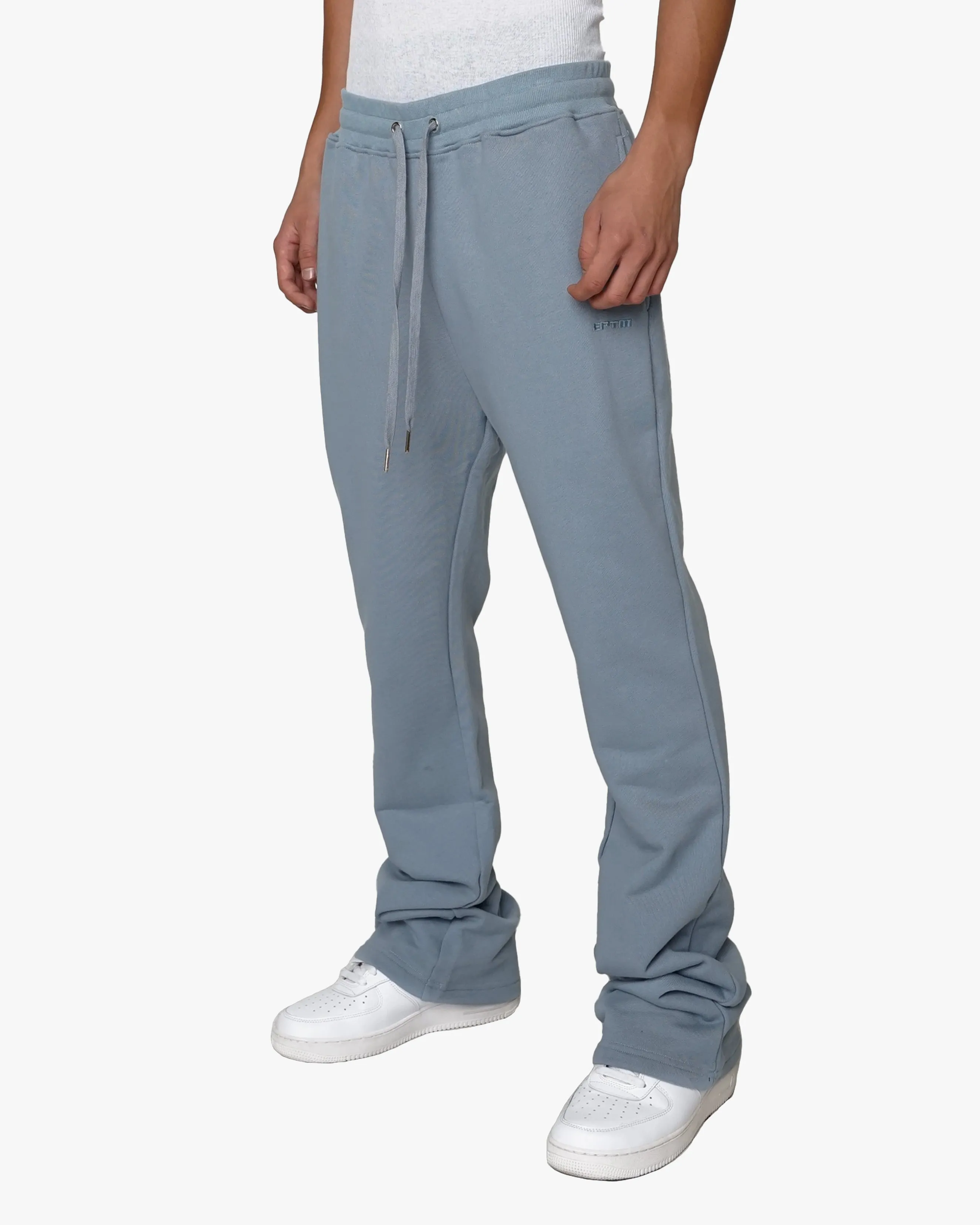 PERFECT FLARE SWEATPANTS-DENIM BLUE