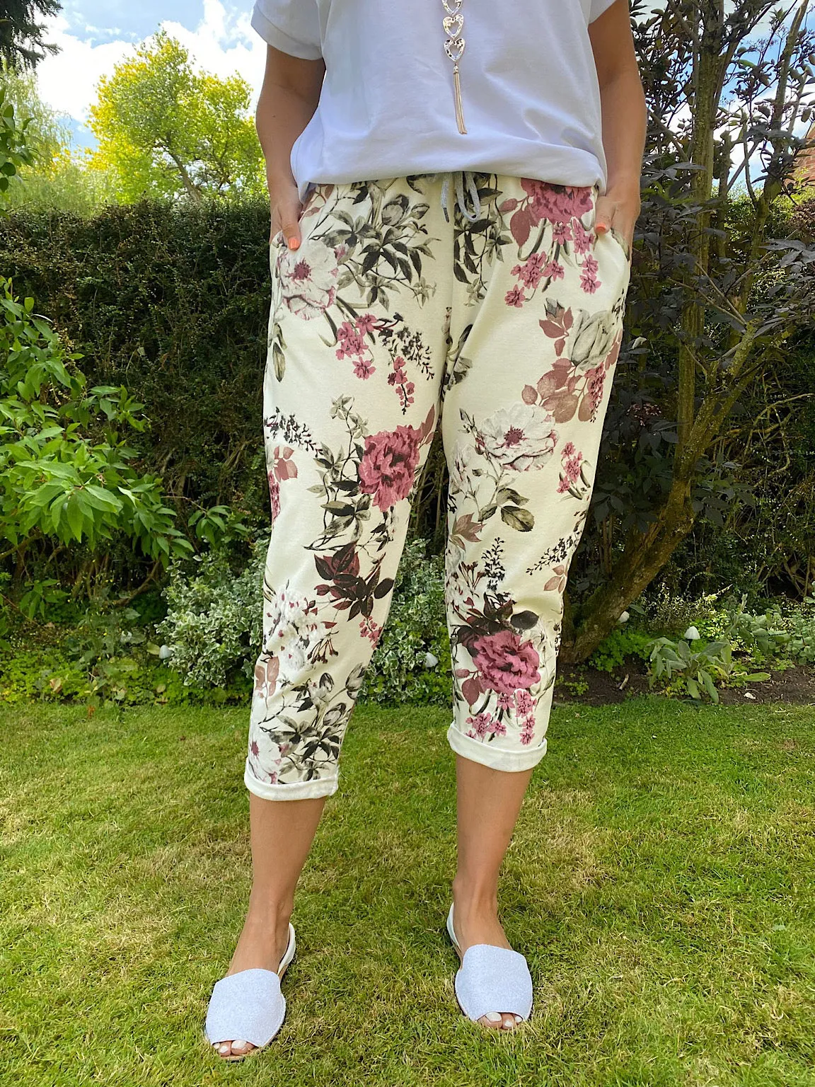 Printed Floral Joggers