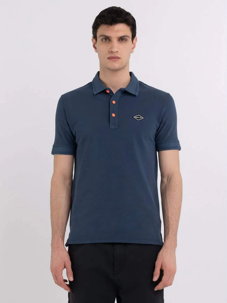 Replay M3070A 22696M Polo 082 Navy Blue