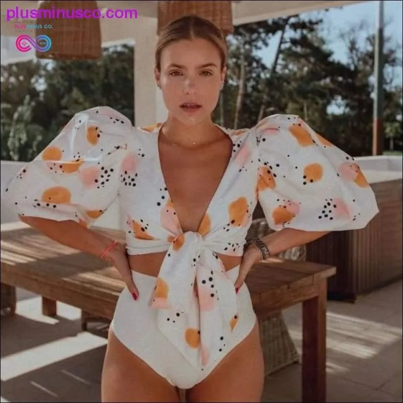 Sexy Bikinis With Cover Ups Women High Waist Swimsuit