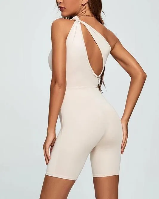 She Means Business Asymmetric Romper