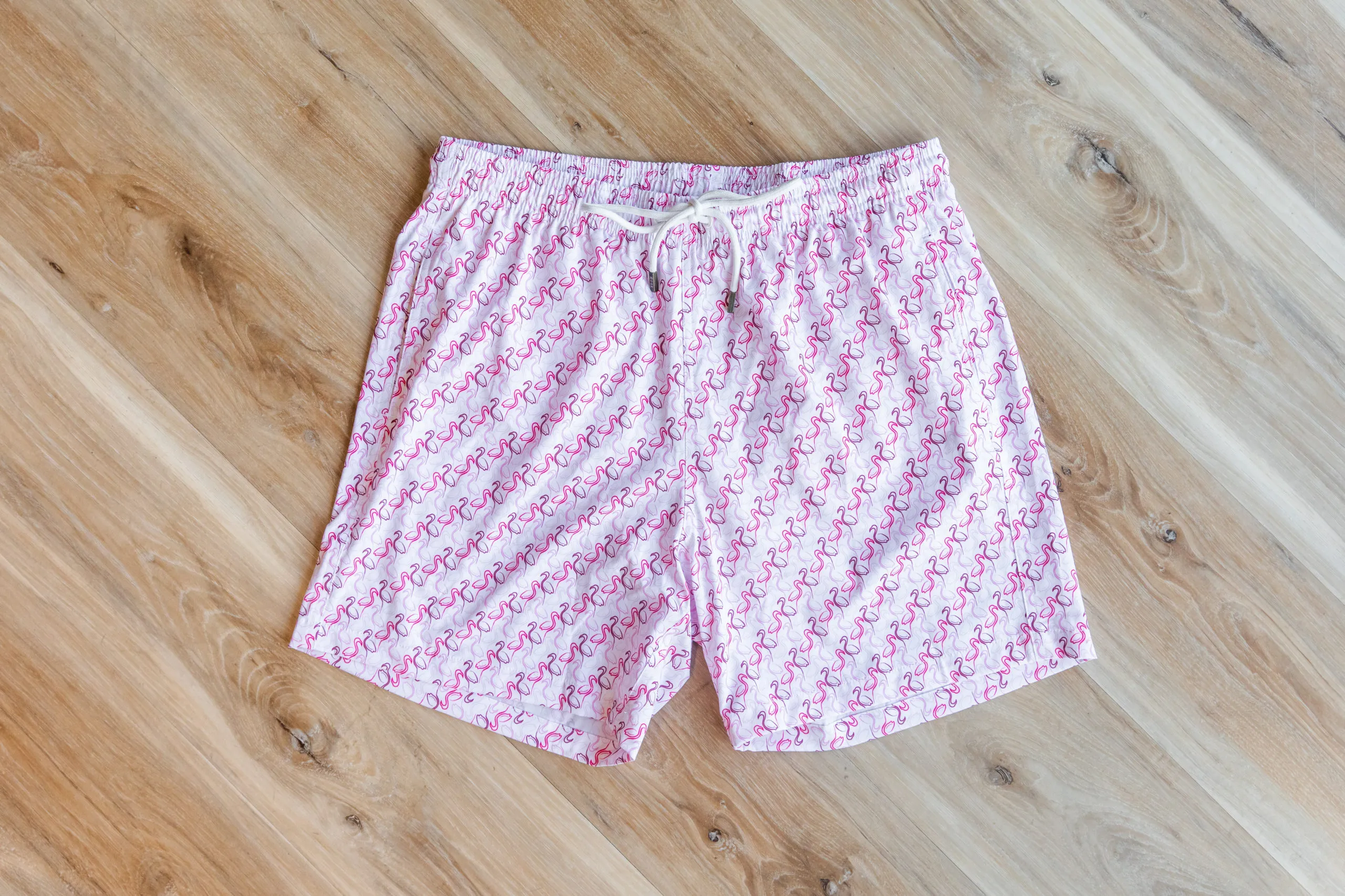 STONE ROSE Pink Flamingo Swim Trunks