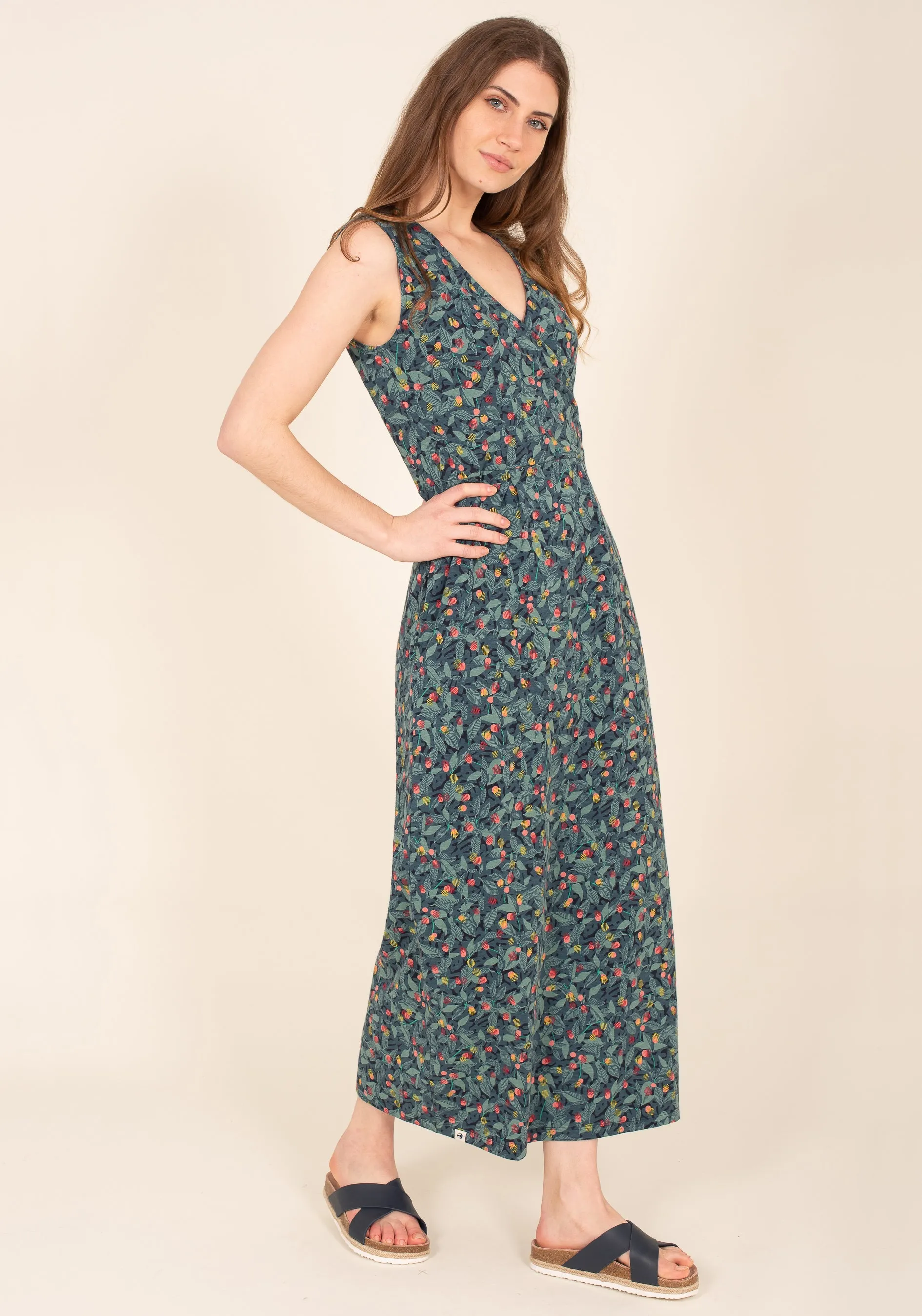 Summer Berry Maxi Dress