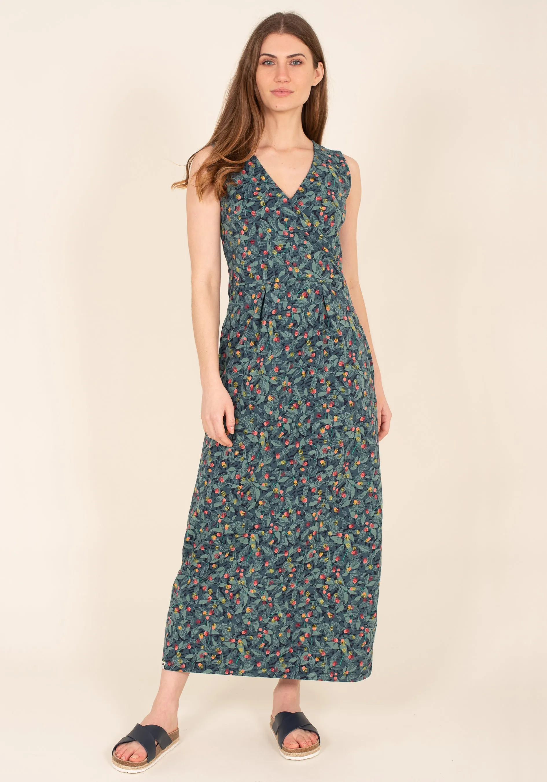 Summer Berry Maxi Dress