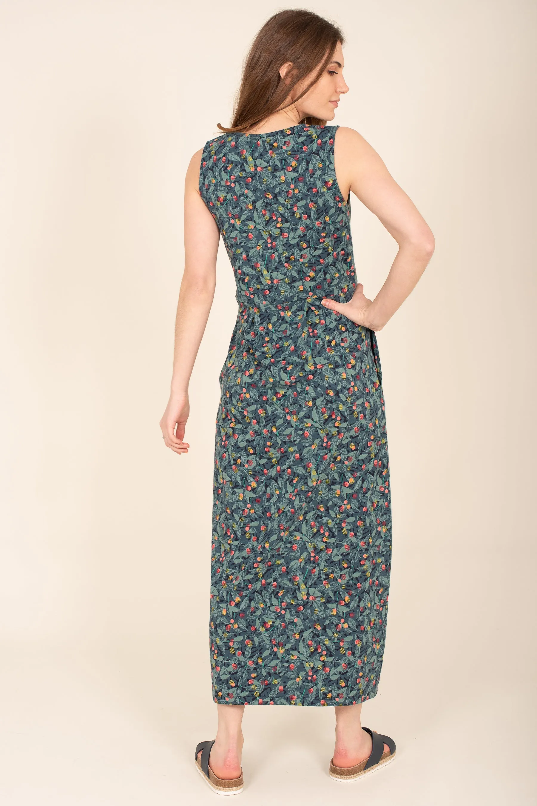 Summer Berry Maxi Dress