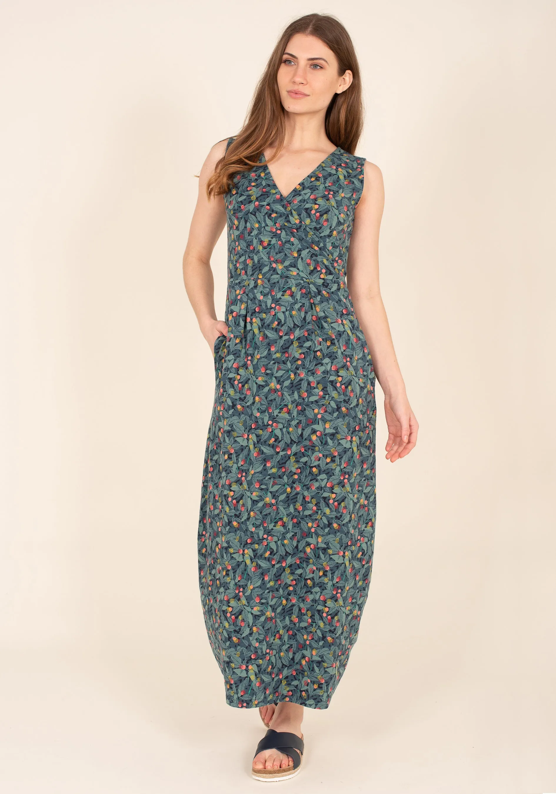 Summer Berry Maxi Dress